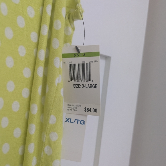 DKNY Yellow Polka Dot Sleeveless Top - Picture 4 of 6